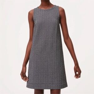 LOFT Black and White Mini Dress